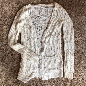 Ivory Knitted Cardigan